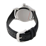 Shop Burberry Classic Round Cream Dial Black Leather Strap Watch for Men - BU10008 in USA