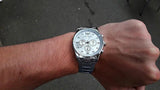 Emporio Armani Sportivo Chronograph Silver Dial Silver Steel Strap Watch For Men - AR5963 Buy Now By Emporio Armani