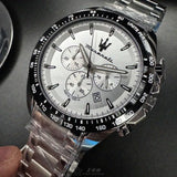Maserati Traguardo Chronograph Silver Dial Silver Steel Strap Watch For Men - R8873612049 Buy Now By Maserati