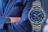 Michael Kors Bayville Chronograph Blue Dial Grey Steel Strap Watch For Men - MK8727 Buy Now By Michael Kors