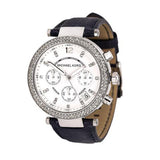 Michael Kors Parker White Dial Navy Blue Leather Strap Watch for Women - MK2293 Buy Now By Michael Kors