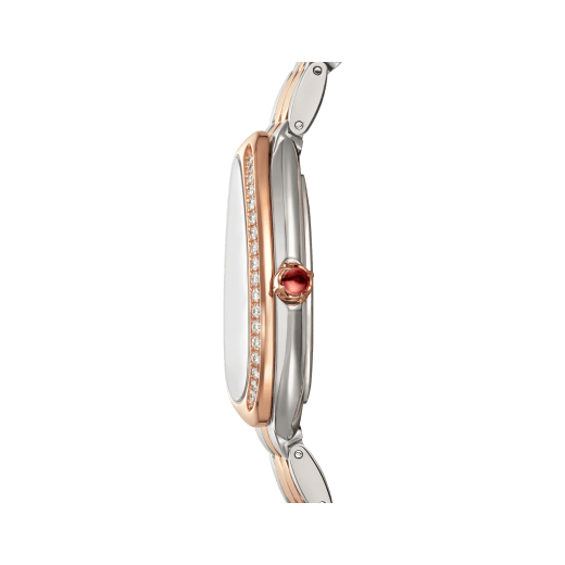 Bvlgari Serpenti Seduttori Diamonds Silver Dial Two Tone Steel Strap Watch for Women - SERPENTI103274