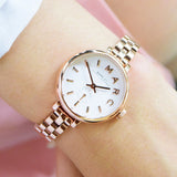 Marc Jacobs Sally White Dial Rose Gold Steel Strap Watch for Women - MBM8643 Buy Now By Marc Jacobs