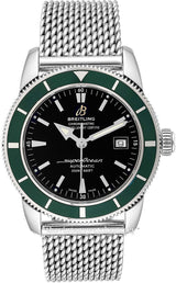 Shop Breitling Superocean Heritage 42mm Chronograph Green Bezel Mens Watch - A1732136 in USA