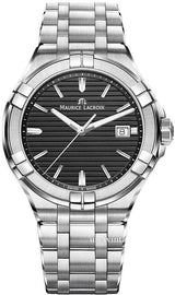 Maurice Lacroix Aikon Venturer Black Dial Silver Steel Strap Watch for Men - AI1008-SS002-331-1 Buy Now By Maurice Lacroix