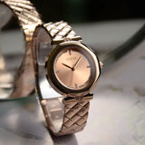 Guess Rumour Quartz Rose Gold Dial Rose Gold Steel Strap Watch For Women - GW0613L3 Buy Now By Guess