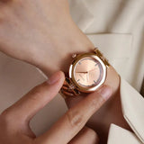 Guess Rumour Quartz Rose Gold Dial Rose Gold Steel Strap Watch For Women - GW0613L3 Buy Now By Guess