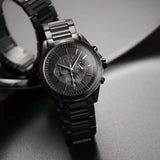 Armani Exchange Drexler Chronograph Black Dial Black Steel Strap Watch For Men - AX2601 Buy Now By Armani Exchange