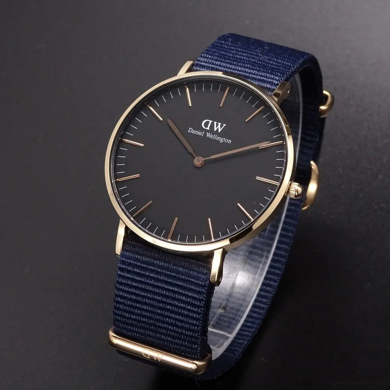 Daniel Wellington Classic Bayswater Black Dial Black NATO Strap Watch For Women - DW00100281 Buy Now By Daniel Wellington