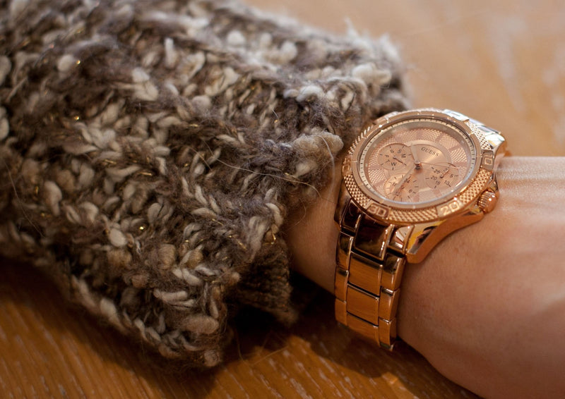 Guess Phantom Mini Rose Gold Dial Rose Gold Steel Strap Watch for Women - W0235L3 Buy Now By Guess