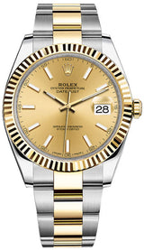 Shop Rolex Datejust 41 Champagne Dial Two Tone Oystersteel & Gold Strap Watch for Men - M126333-0009 in USA
