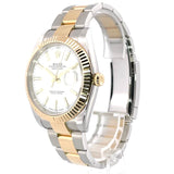 Shop Rolex Datejust 41 Oyster White Dial Two Tone Oystersteel & Yellow Gold Strap Watch for Men - M126333-0015 in USA
