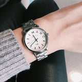 Marc Jacobs Baker White Dial Silver Steel Strap Watch for Women - MBM3246 Buy Now By Marc Jacobs