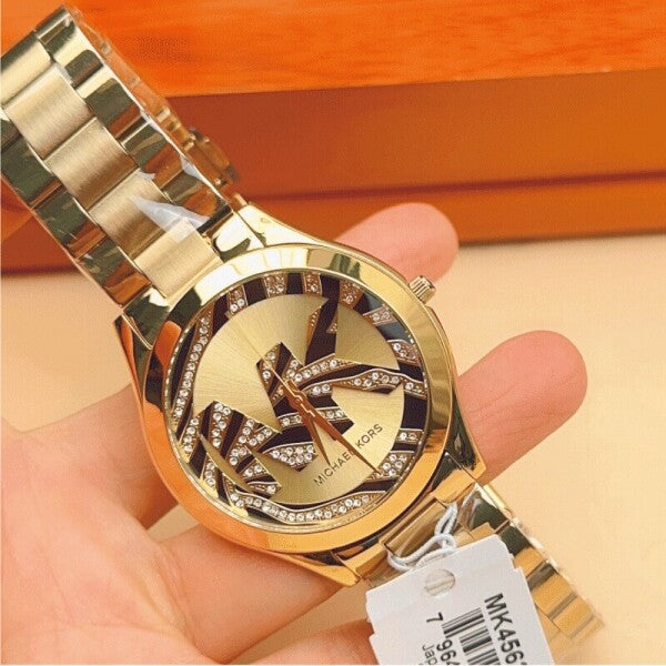 Michael Kors Runway Gold Dial Gold Steel Strap Watch For Women - MK4561 Buy Now By Michael Kors