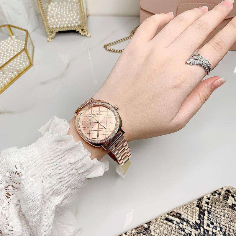 Michael Kors Nia Quartz Rose Gold Dial Rose Gold Steel Strap Watch For Women - MK3990 Buy Now By Michael Kors