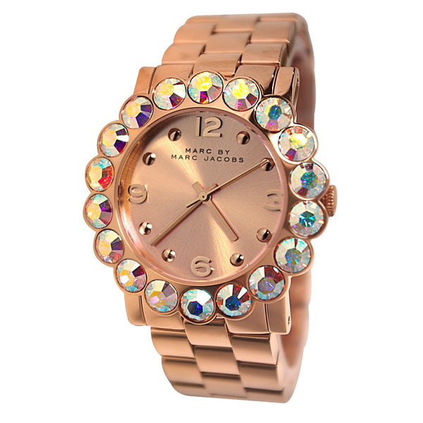 Marc Jacobs Amy Rose Gold Dial Rose Gold Steel Strap Watch for Women - MBM3223 Buy Now By Marc Jacobs