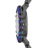Marc Jacobs Amy Purple Dial Black Steel Strap Watch for Women - MBM3224 Buy Now By Marc Jacobs