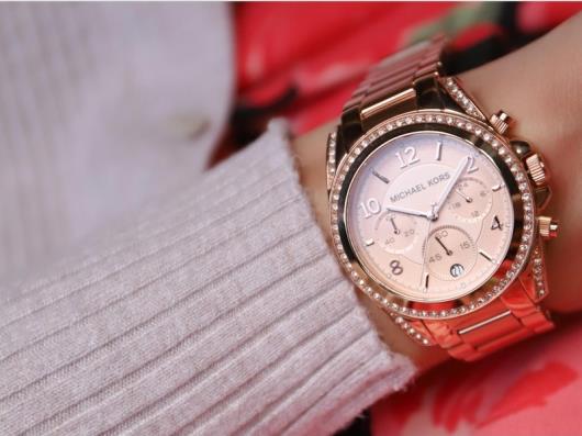 Michael Kors Blair Rose Gold Dial Rose Gold Steel Strap Watch for Women - MK5263 Buy Now By Michael Kors