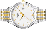 Tissot T Classic Tradition White Dial Two Tone Mesh Bracelet Watch for Women - T063.210.22.037.00 Buy Now By Tissot