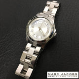 Shop Marc Jacobs Baby Dave Silver Dial Silver Steel Strap Watch for Women - MBM3234 in USA