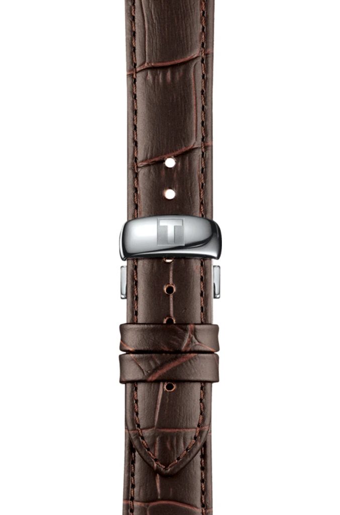 Tissot Tradition 5.5 Lady Silver Dial Brown Leather Strap Watch for Women - T063.009.16.018.00 Buy Now By Tissot