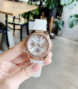 Guess Starlight Diamonds White Dial White Rubber Strap Watch for Women - W0846L5 Buy Now By Guess