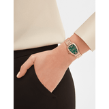 Bvlgari Serpenti Seduttori Diamonds Green Dial Rose Gold Steel Strap Watch for Women - SERPENTI103273