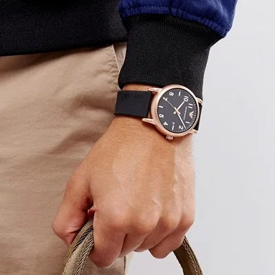 Shop Emporio Armani Luigi Quartz Black Dial Black Rubber Strap Watch For Men - AR11097 in USA