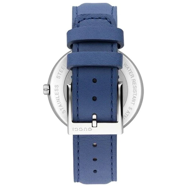 Gucci Interlocking G Blue Dial Blue Leather Strap Watch For Women - YA133322 Buy Now By Gucci