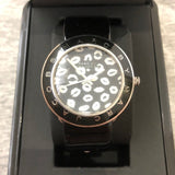 Marc Jacobs Amy Black Dial Black Leather Strap Watch for Women - MBM1163 Buy Now By Marc Jacobs