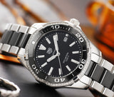 Tag Heuer Aquaracer Quartz Diamonds Black Dial Two Tone Steel Strap Watch for Women - WAY131G.BA0913 Buy Now By Tag Heuer