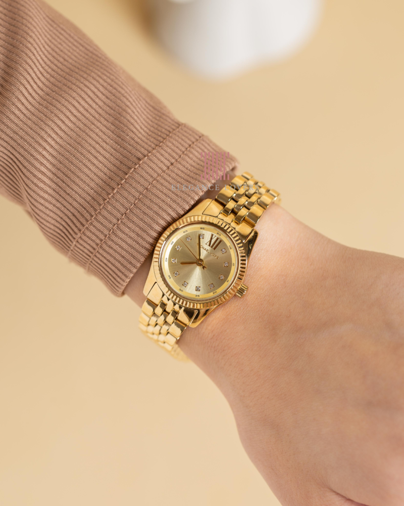 Michael Kors Lexington Analog Gold Dial Gold Steel Strap Watch for Women - MK4741 Buy Now By Michael Kors