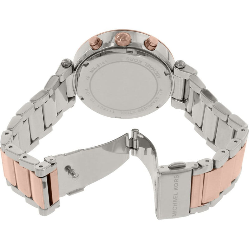 Michael Kors Parker Blue Dial Two Tone Steel Strap Watch for Women - MK6141 Buy Now By Michael Kors