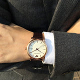 Emporio Armani Luigi White Dial Brown Leather Strap Watch For Men - AR2502 Buy Now By Emporio Armani