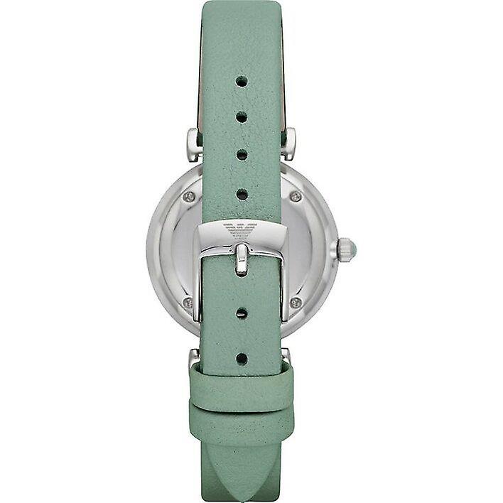 Emporio Armani Gianni T Bar Mother Of Pearl Blue Dial Blue Leather Strap Watch For Women - AR1959 Buy Now By Emporio Armani