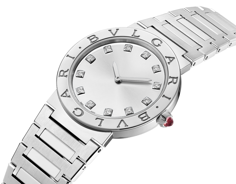 Bvlgari Bvlgari Bvlgari Lady Diamonds Silver Dial Silver Steel Strap Watch for Women - BVLGARI103696