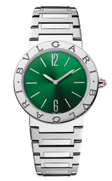 Bvlgari Bvlgari Bvlgari Lady Green Dial Silver Steel Strap Watch for Women - BVLGARI103693