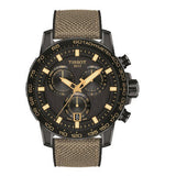 Tissot Supersport Chrono Black Dial Beige Nylon Strap Watch For Men - T125.617.37.051.01 Buy Now By Tissot