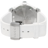 Shop Gucci Dive Quartz White Dial White Rubber Strap Watch For Men - YA136337 in USA