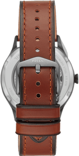 Fossil Forrester Automatic Skeleton Grey Dial Brown Leather Strap Watch for Men - ME3178 Buy Now By Fossil