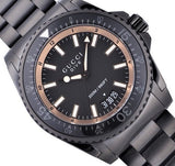 Shop Gucci Dive Quartz Black Dial Black Steel Strap Watch For Men - YA136213 in USA