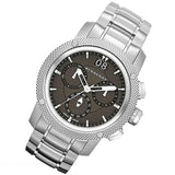 Shop Burberry Utilitarian Chronograph Black Dial Silver Steel Strap Watch For Men - BU9800 in USA