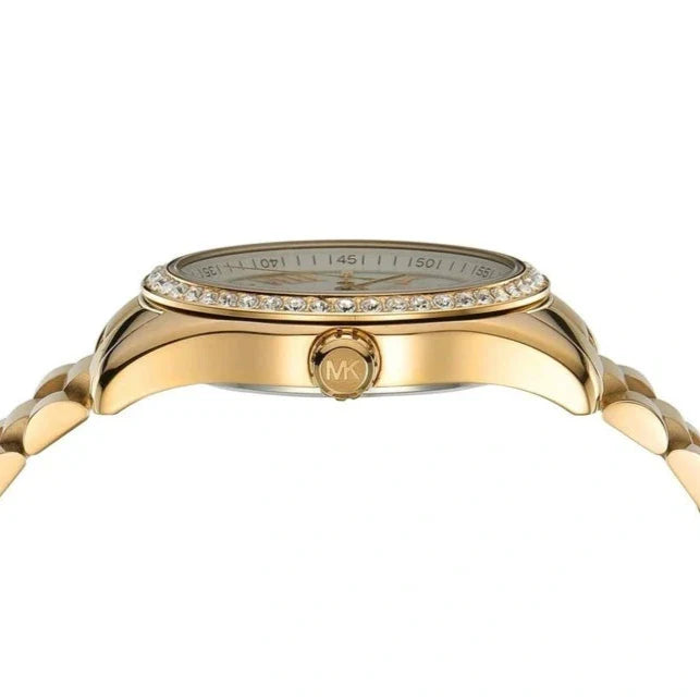 Michael Kors Lexington Mother of Pearl White Dial Gold Steel Strap Watch for Women - MK1079 Buy Now By Michael Kors