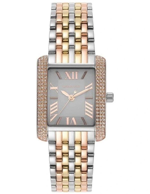 Michael Kors Emery Three-Hand White Dial Two Tone Steel Strap Watch for Women - MK4744 Buy Now By Michael Kors