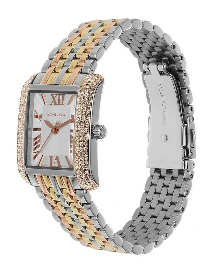 Michael Kors Emery Three-Hand White Dial Two Tone Steel Strap Watch for Women - MK4744 Buy Now By Michael Kors