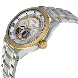 Bulova BVA Skeleton Silver Dial Two Tone Steel Strap Watch for Men - 98A123 Buy Now By Bulova