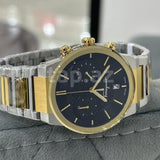 Shop Salvatore Ferragamo F-80 Classic Black Dial Two Tone Steel Strap Watch for Men - SFME00921 in USA
