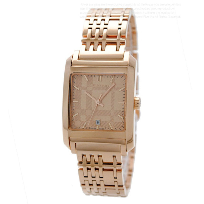 Burberry Nova Check Quartz Rose Gold Dial Rose Gold Steel Strap Watch for Women - BU1578 Buy Now By Burberry