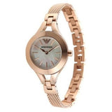 Emporio Armani Chiara Analog White Dial Rose Gold Steel Strap Watch For Women - AR7329 Buy Now By Emporio Armani