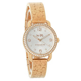 Coach Delancey White Dial Rose Gold Steel Strap Watch for Women - 14502355 Buy Now By Coach